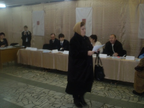 Избирательный участок №162. Нальчик, Кабардино-Балкария. 12:00 мск 1.03.2009 Фото корреспондента "Кавказского узла" Луизы Оразаевой