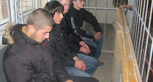 Порцесс над грузинскими подростками. Зал Верховного Суда РЮО, 2 декабря 2009 года. Фото "Кавказского Узла"