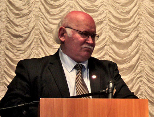 Мухамед Хафицэ во время конгресса Международной черкесской ассоциации. Кабардино-Балкария, Нальчик, 22 октября 2012 г. Фото Луизы Оразаевой для "Кавказского узла"