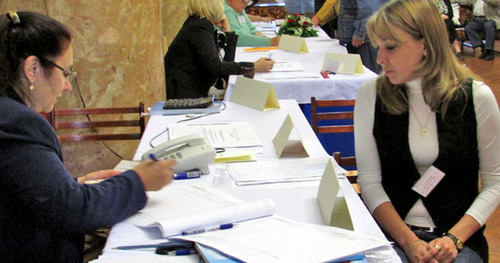 Выборы в Волгоградскую областную думу. Участковая избирательная комиссия №1012. Волгоград, 14 сентября 2014 г. Фото Вячеслава Ященко для "Кавказского узла"
