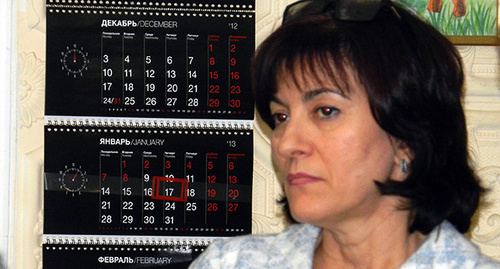 Зинаида Мержоева — врио министра соцзащиты населения. Фото Татьяны Филимоновой для "Кавказского узла"