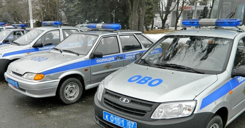 Полицейские машины в Нальчике. Фото: МВД по Кабардино-Балкарской Республике https://07.mvd.ru