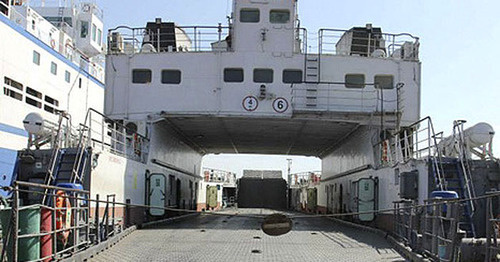 Паром на Керченской переправе.
Фото: АНО "Единая транспортная дирекция" http://transdir.ru/