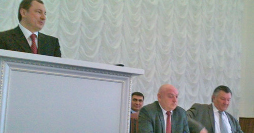 Участники заседания Общественной палаты республики КБР. Нальчик, 31 марта 2015 г. Фото Людмилы Маратовой для "Кавказского узла"