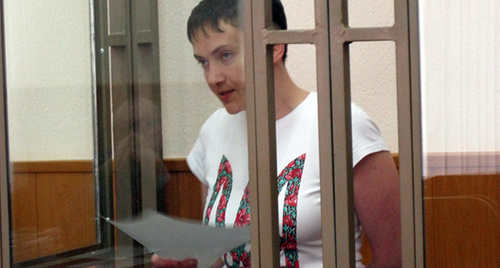 Надежда Савченко в Донецком городском суде, 4 февраля 2016 года.
Фото Константина Волгина для "Кавказского узла"