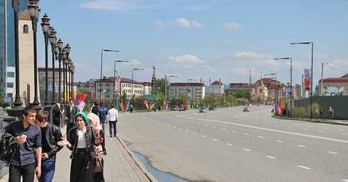 Проспект Путина. Грозный. Фото Магомеда Магомедова для "Кавказского узла" Проспект Путина. Грозный. Фото Магомеда Магомедова для "Кавказского узла"
