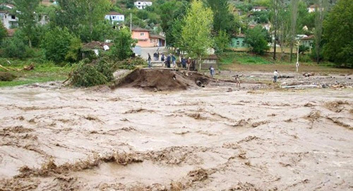 Наводнение в Габале, Азербайджан. Фото: gabalacity.com Наводнение в Габале, Азербайджан. Фото: gabalacity.com