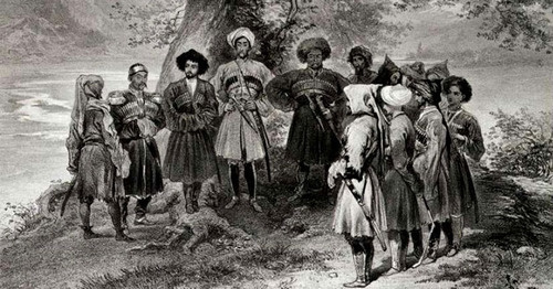 Совещание черкесских князей в 1839—1840-х годах, Григорий Гагарин. Фото https://ru.wikipedia.org/ Совещание черкесских князей в 1839—1840-х годах, Григорий Гагарин. Фото https://ru.wikipedia.org/