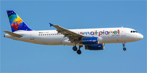 Борт авиакомпании Small Planet Airlines. Фото https://www.airlines-inform.ru/world_airlines/Small_Planet.html Борт авиакомпании Small Planet Airlines. Фото https://www.airlines-inform.ru/world_airlines/Small_Planet.html