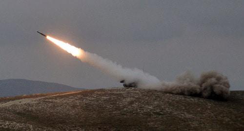 Боевые стрельбы из зенитно-ракетных комплексов "БУК-МБ". Фото http://mod.gov.az/ru/foto-arhiv-045/
