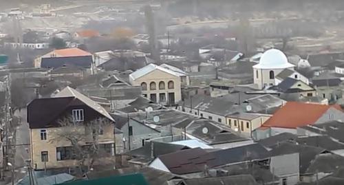 Место проведения спецоперации в Губдене. 17 декабря 2017 года, село Губден.  Фото: скриншот видео https://www.youtube.com/watch?v=NsHvJWzxvDc