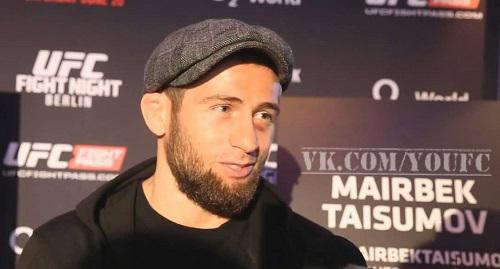 Майрбек Тайсумов. Кадр из видео "Майрбек Тайсумов : Интервью перед UFC Berlin" пользователя Isa Bax www.youtube.com/watch?v=WhffPoUipyQ