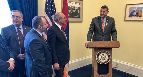 Во время визита  Бако Саакяна в Конгресс США, Вашингтон. Фото Official site of the President of Artsakh
