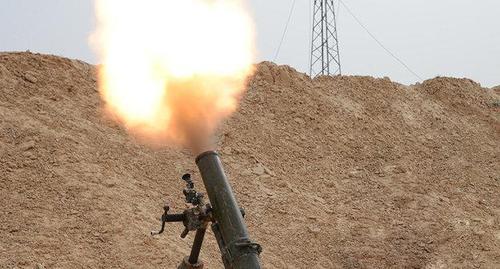 Стрельба из миномета. Фото: Спутник / Mikhail Voskresensky
https://sputnik.az/karabakh/20171029/412534276/ateskes-yene-pozulub.html