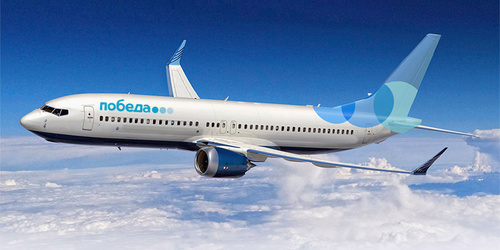 Самолёт авиакомпании "Победа". Фото https://www.pobeda.aero Самолёт авиакомпании "Победа". Фото https://www.pobeda.aero