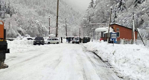 Транскавказская магистраль. Фото: Пресс-служба МЧС РЮО Транскавказская магистраль. Фото: Пресс-служба МЧС РЮО