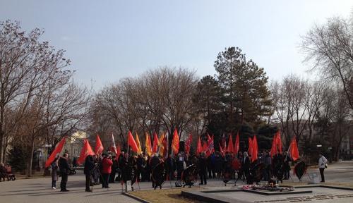 Митинг в Астрахани 23 февраля 2019 года. Фото Алены Садовской для «Кавказского узла» Митинг в Астрахани 23 февраля 2019 года. Фото Алены Садовской для «Кавказского узла»