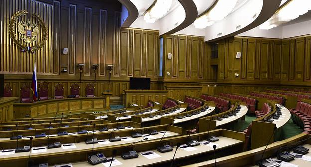 Зал заседаний Верховного суда РФ. Фото: Пресс-служба Верховного суда РФ