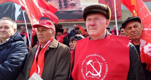 Участники митинга в Нальчике 23 марта 2019 года. Фото Людмилы Маратовой для "Кавказского узла" Участники митинга в Нальчике 23 марта 2019 года. Фото Людмилы Маратовой для "Кавказского узла"