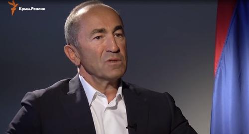 Роберт Кочарян. Фото: скриншот видео канала Крым Реалии, https://www.youtube.com/watch?time_continue=4&v=r34HQu-jLm4
