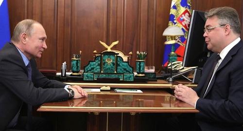 Путин и Владимиров. Фото: пресс-служба администрации президента РФ. http://kremlin.ru/events/president/news/60286 Путин и Владимиров. Фото: пресс-служба администрации президента РФ. http://kremlin.ru/events/president/news/60286