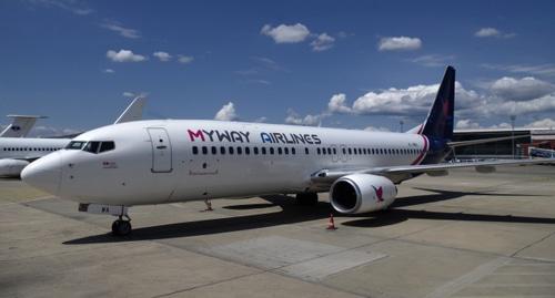 Лайнер авиакомпании MyWay Airlines. Фото: http://hualing.ge Лайнер авиакомпании MyWay Airlines. Фото: http://hualing.ge