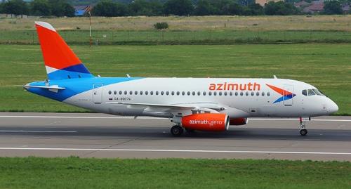 лайнер авиакомпании "Азимут". Фото: пресс-служба АК "Азимут", https://azimuth.aero/ru/about/fleet лайнер авиакомпании "Азимут". Фото: пресс-служба АК "Азимут", https://azimuth.aero/ru/about/fleet
