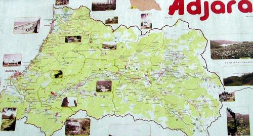 Туристическая карта Аджарии. Фото Юлии Кашеты для "Кавказского узла" Туристическая карта Аджарии. Фото Юлии Кашеты для "Кавказского узла"