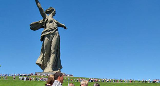 Скульптура "Родина-мать" на Мамаевом кургане, Волгоград. Фото Вячеслава Ященко для "Кавказского узла"