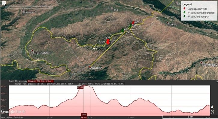 Позиции ГПС Азербайджана и армянское село Зоракан. Автор: Тарон Ованнисян Позиции ГПС Азербайджана и армянское село Зоракан. Автор: Тарон Ованнисян