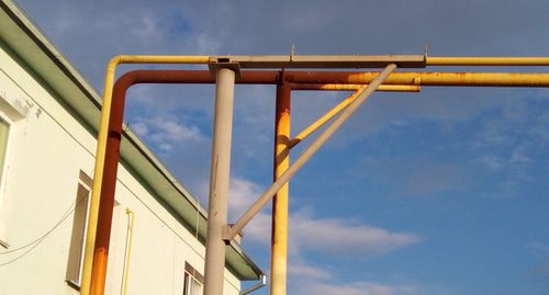 Труба подводки газа. Фото Нины Тумановой для "Кавказского узла" Труба подводки газа. Фото Нины Тумановой для "Кавказского узла"