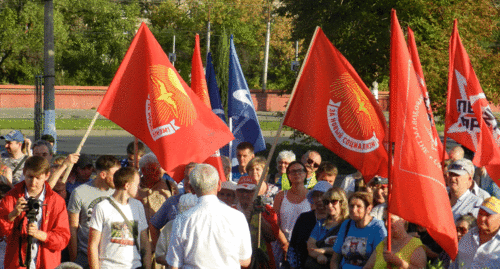Митинг в Волгограде. 25 августа 2019 года. Фото Татьяны Филимоновой для "Кавказского узла" Митинг в Волгограде. 25 августа 2019 года. Фото Татьяны Филимоновой для "Кавказского узла"