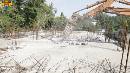 Демонтаж самостроя в Махачкале 11 октября 2019 года. Фото пресс-службы администрации города, https://www.mkala.ru Демонтаж самостроя в Махачкале 11 октября 2019 года. Фото пресс-службы администрации города, https://www.mkala.ru