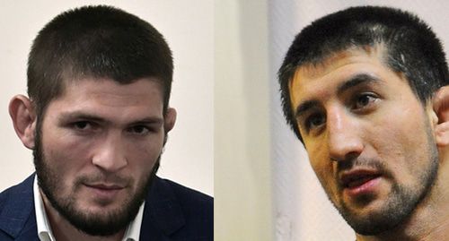 Хабиб Нурмагомедов (слева) и Расул Мирзаев. Коллаж "Кавказского узла" Фото: Sputnik/Alexei Nikolsky/Kremlin via REUTERS REUTERS/Artyom Pilin Хабиб Нурмагомедов (слева) и Расул Мирзаев. Коллаж "Кавказского узла" Фото: Sputnik/Alexei Nikolsky/Kremlin via REUTERS REUTERS/Artyom Pilin