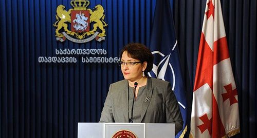 Бывший министр обороны Грузии Тинатин Хидашели. Фото: © facebook.com/mod.gov.ge. Бывший министр обороны Грузии Тинатин Хидашели. Фото: © facebook.com/mod.gov.ge.