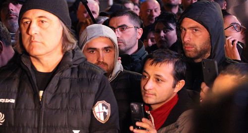 Участники протестной акции в Тбилиси. Фото Инны Кукуджановой для “Кавказского узла” Участники протестной акции в Тбилиси. Фото Инны Кукуджановой для “Кавказского узла”