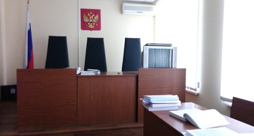 Зал заседаний в Пролетарском райсуде. Фото Константина Волгина для "Кавказского узла"
