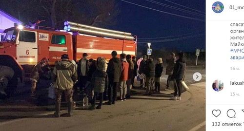 Подвоз воды в Майкопском районе. Фото: скриншот страницы 01_mchs_ra в Instagram https://www.instagram.com/01_mchs_ra/ Подвоз воды в Майкопском районе. Фото: скриншот страницы 01_mchs_ra в Instagram https://www.instagram.com/01_mchs_ra/