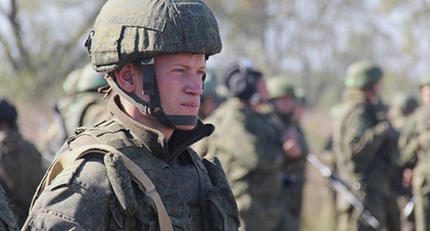 Военнослужащие мотострелковых подразделений во время учения. Фото: Минобороны РФ https://function.mil.ru/
