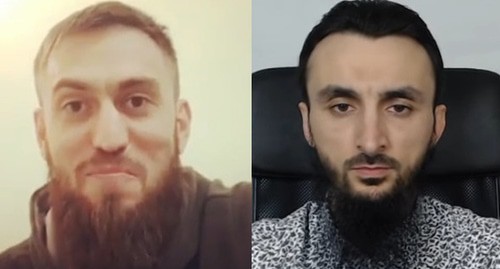 Чингиз Ахмадов (слева) и Тумсо Абдурахманов. Коллаж "Кавказского узла". Стоп-кадры видео https://www.youtube.com/watch?v=Wwrfe1rHCOM, https://www.instagram.com/p/B8KJ2UOolo3/ Чингиз Ахмадов (слева) и Тумсо Абдурахманов. Коллаж "Кавказского узла". Стоп-кадры видео https://www.youtube.com/watch?v=Wwrfe1rHCOM, https://www.instagram.com/p/B8KJ2UOolo3/