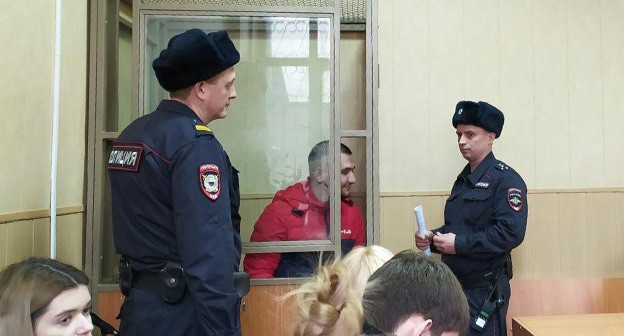 Гаспар Авакян в зале суда. Фото Валерия Люгаева для "Кавказского узла"

