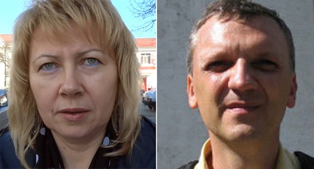 Вадим Карастелев (справа) и Марина Дубровина. Коллаж "Кавказского узла", Фото: НКПЧ, стоп-кадр из видео https://www.youtube.com/watch?time_continue=47&v=3AIL5pg1_hE&feature=emb_logo и https://www.youtube.com/watch?time_continue=37&v=hGC8NxXlk4A&feature=emb_logo