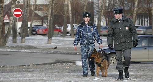 Кинологи с собакой. Фото: REUTERS/Ilya Naymushin Кинологи с собакой. Фото: REUTERS/Ilya Naymushin