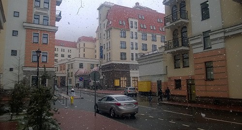 Снег на курорте "Роза Хутор". Фото Владимира Козлова для "Кавказского узла" Снег на курорте "Роза Хутор". Фото Владимира Козлова для "Кавказского узла"