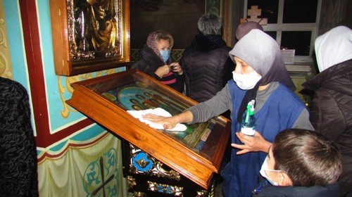 Рождественское богослужение в Казанском соборе в Волгограде. Фото корреспондента "Кавказского узла" Вячеслава Ященко.