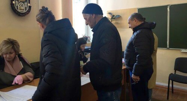 Избирательный участок в Абхазии, март 2020 года. Фото Анны Грицевич для "Кавказского узла".