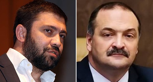 Учредитель "Черновика" Магди Камалов, врио главы Дагестана Сергей Меликов. Фото: журнал "Дош", пресс-служба врио главы Дагестана, коллаж "Кавказского узла" Учредитель "Черновика" Магди Камалов, врио главы Дагестана Сергей Меликов. Фото: журнал "Дош", пресс-служба врио главы Дагестана, коллаж "Кавказского узла"