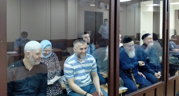 Заседание по делу участников протестов в Магасе 11.08.21. Фото Алены Садовской для "Кавказского узла"