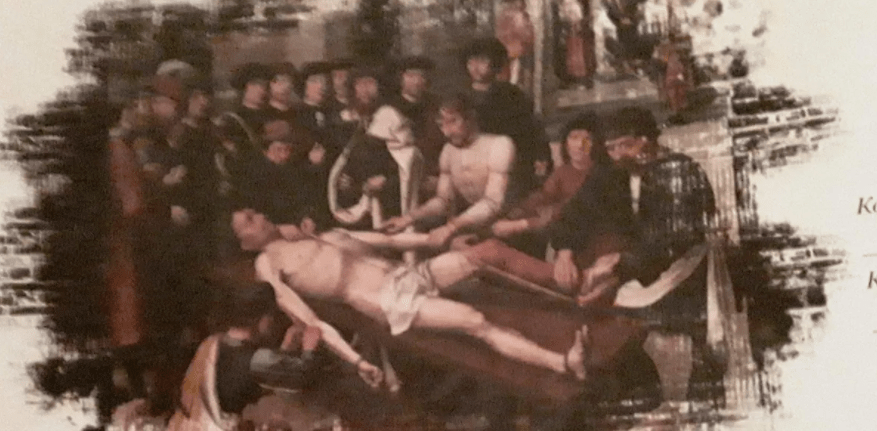 Скриншот фотографии конверта с картиной "Сдирание кожи с продажного судьи", опубликованного в Facebook Яны Антоновой 26.11.21, https://usnd.to/IlgU
