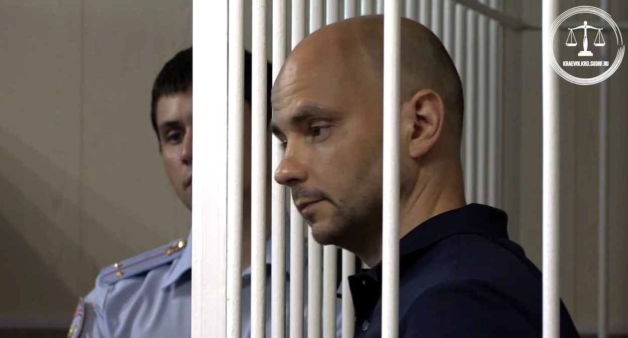 Андрей Пивоваров в зале суда. Кадр пресс-службы судов Краснодарского края https://t.me/opskuban/196 Андрей Пивоваров в зале суда. Кадр пресс-службы судов Краснодарского края https://t.me/opskuban/196